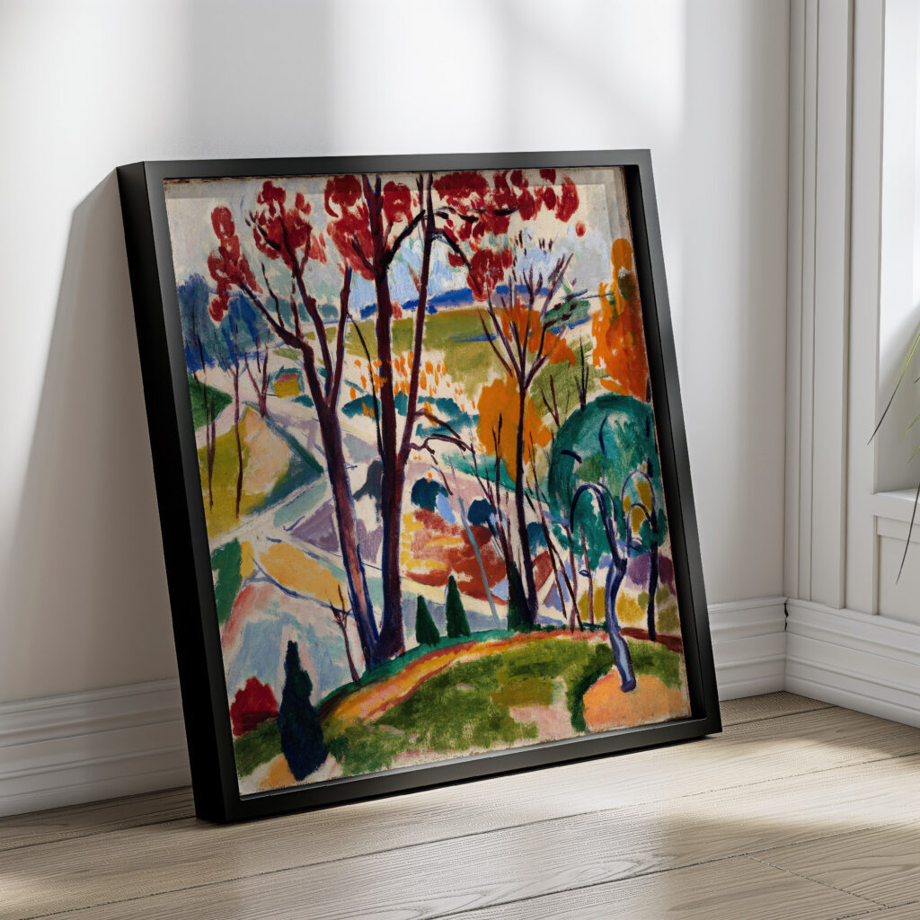 Landscape Bridge Huntingdon Valley ca. 1915 1916 Henry Lyman Sayen 4 mockup