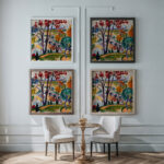 Landscape Bridge Huntingdon Valley ca. 1915 1916 Henry Lyman Sayen framed posters mockup