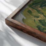 Landscape Christianso 1908 1913 Edvard Weie close up dark wood mockup