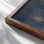 Landscape Ferdinand Schirren close up dark wood mockup