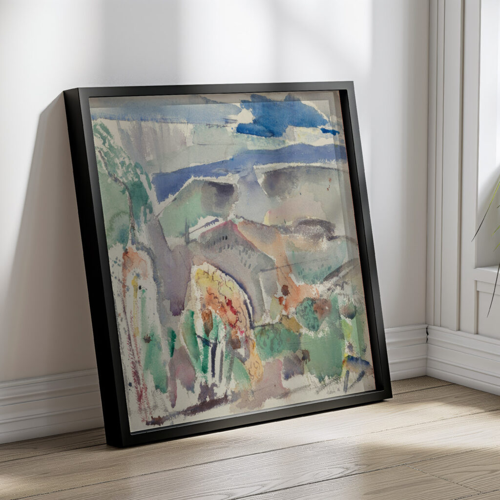 Landscape Forms Delaware County Pennsylvania no. 2 1916 John Marin 4 mockup