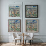 Landscape Forms Delaware County Pennsylvania no. 2 1916 John Marin framed posters mockup