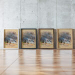 Landscape Karingsund 1931 Henry Ericsson framed posters mockup