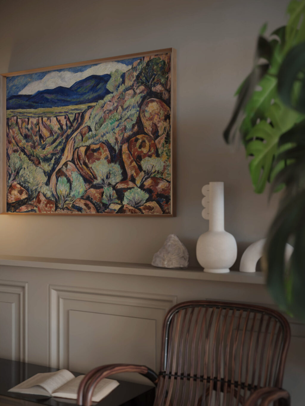 Landscape New Mexico 1919 and 1920 Marsden Hartley video mockup