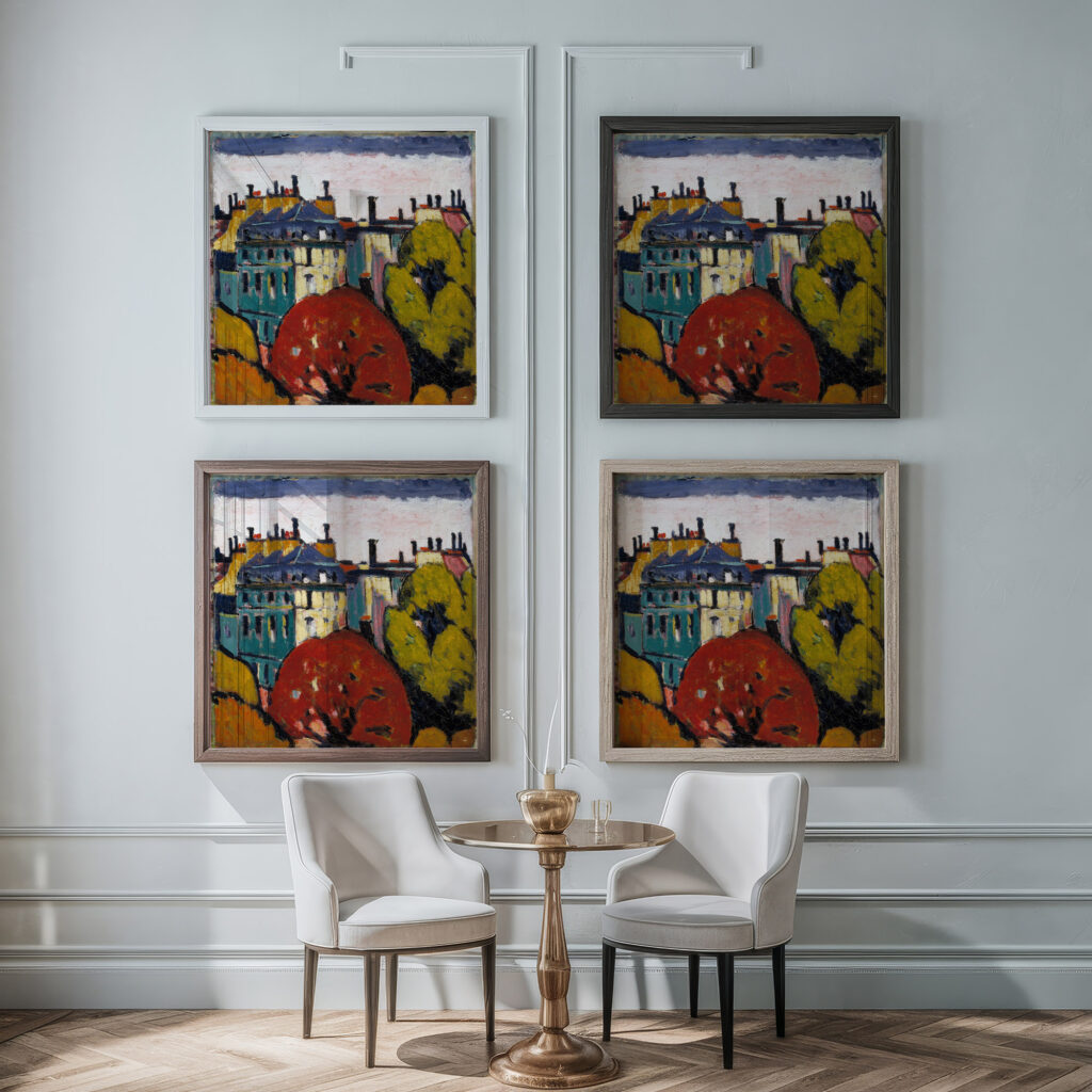Landscape Paris 1912 1914 Henry Lyman Sayen framed posters mockup Landscape Paris 1912 1914 Henry Lyman Sayen framed posters mockup