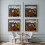 Landscape Paris 1912 1914 Henry Lyman Sayen framed posters mockup Landscape Paris 1912 1914 Henry Lyman Sayen framed posters mockup