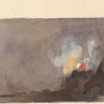 Landscape With Tree in Foreground and Mountains in Distance Figure in interior Scene Thomas Sully 8 mockup