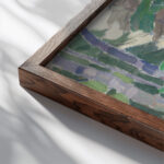 Landscape With Trees 1911 Alexander Konstantinovich Bogomazov close up dark wood mockup