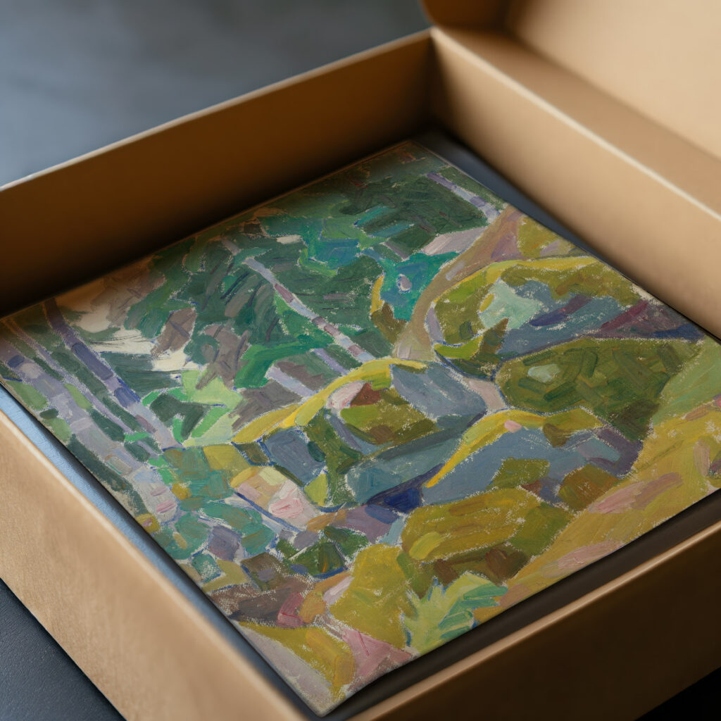 Landscape With Trees 1911 Alexander Konstantinovich Bogomazov video mockup