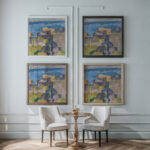 Landscape from Christianso 1913 1914 Edvard Weie framed posters mockup