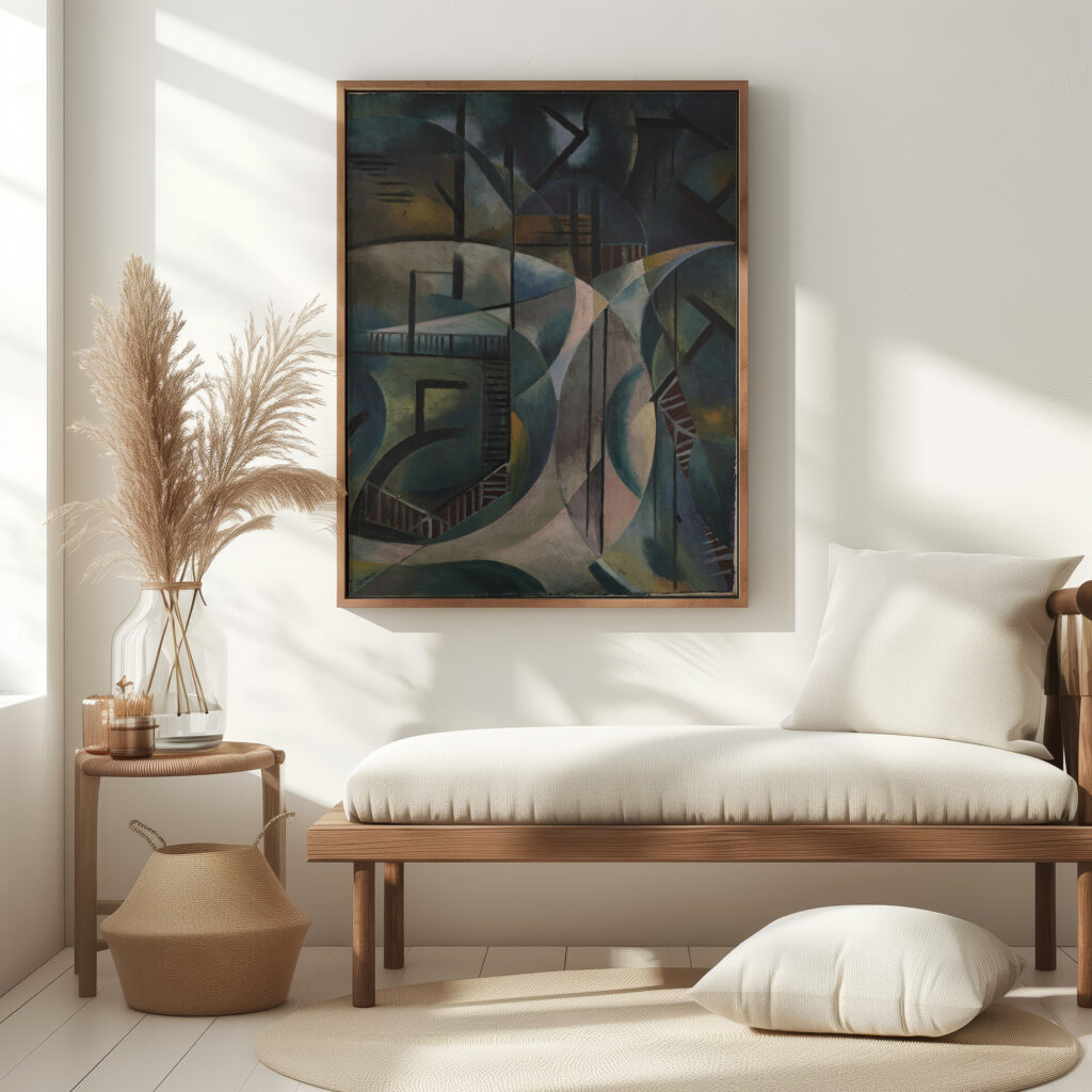 Landscape in the Park 1920 Fritz Stuckenberg 5 mockup
