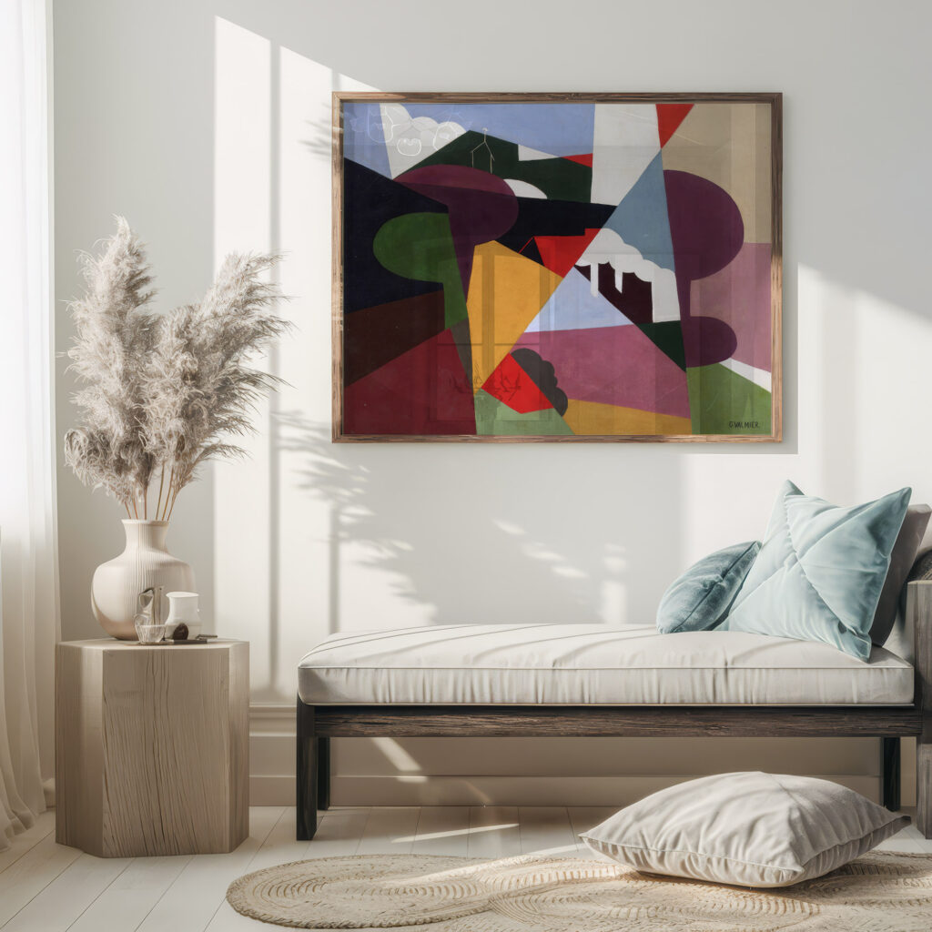 Landscape la ciotat 1922 Georges Valmier 5 mockup