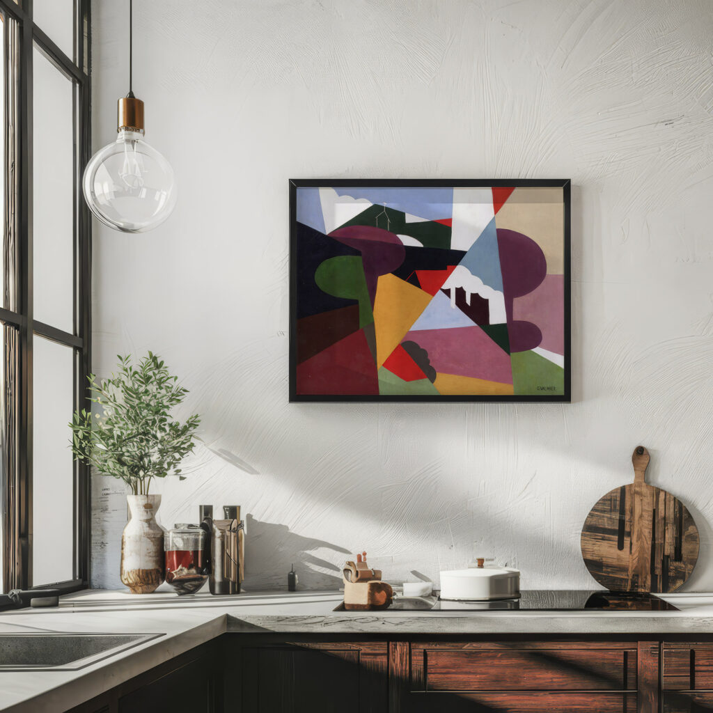 Landscape la ciotat 1922 Georges Valmier 6 mockup