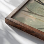 Landscape of the autumn park 1925–1926 Mikulas Galanda close up dark wood mockup