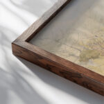 Landscape study 1880–1890 Ladislav Mednyanszky close up dark wood mockup