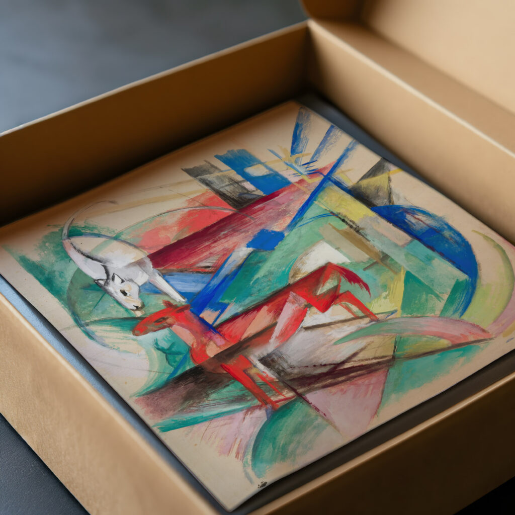 Landscape with Animals 1913 Franz Marc video mockup