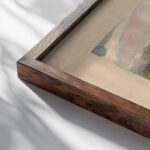 Landscape with Castle – Modern Manner no. 13 Landscape with Figures in Foreground Thomas Sully close up dark wood mockup