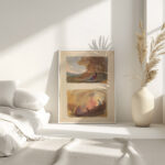 Landscape with Figure Reclining Against Hill – Titian and Venetian School no. 7 Landscape – Variety of Watercolor Washes Thomas Sully 4 mockup