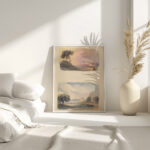 Landscape with Mountains in Distance and Seated Figures in Foreground Landscape with River and Building Mountains in Distance Thomas Sully 4 mockup