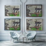 Landscape with Weather Vane 1935 Arthur Dove framed posters mockup