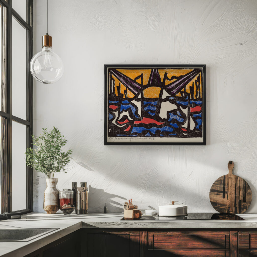 Landscape with a Sun circa 1915 Jacoba van Heemskerck 6 mockup
