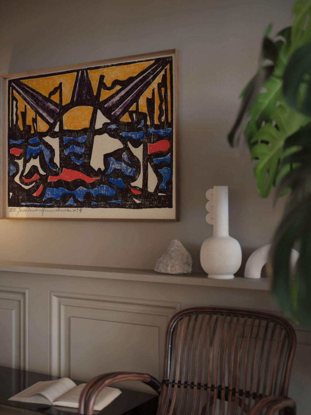 Landscape with a Sun circa 1915 Jacoba van Heemskerck video mockup