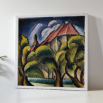 Landscape with a church 1919 Waclaw Wasowicz 5 mockup