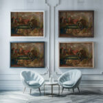 Landscape with a factory chimney 1921 Tadeusz Makowski framed posters mockup