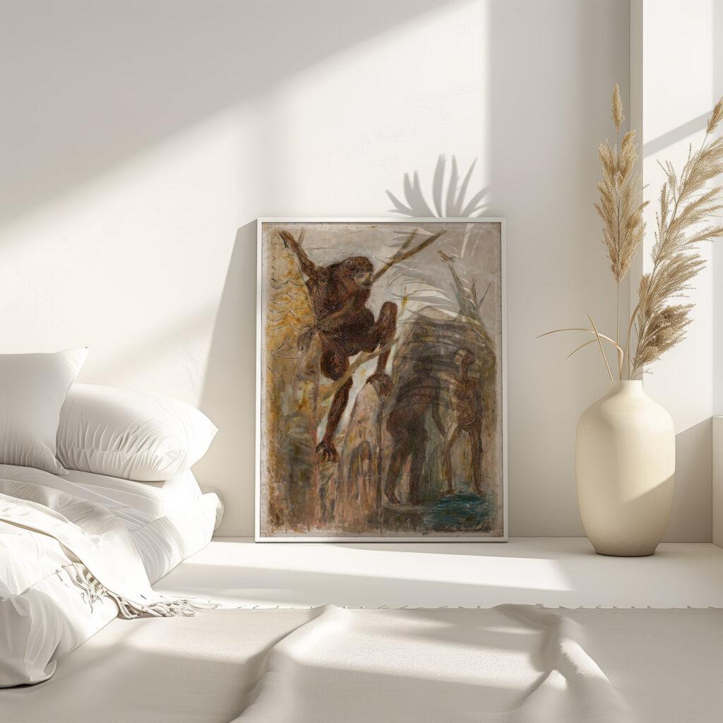 Landscape with a monkey 1924 Tadeusz Makowski 4 mockup