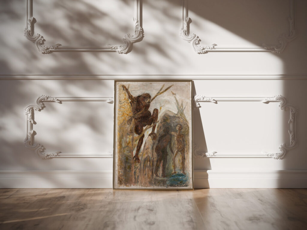 Landscape with a monkey 1924 Tadeusz Makowski video mockup