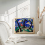 Landscape with a red animal 1913 Franz Marc 4 mockup