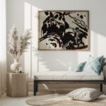 Landscape with a trumpet blowing rider 1909 Wassily Kandinsky 5 mockup