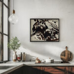 Landscape with a trumpet blowing rider 1909 Wassily Kandinsky 6 mockup