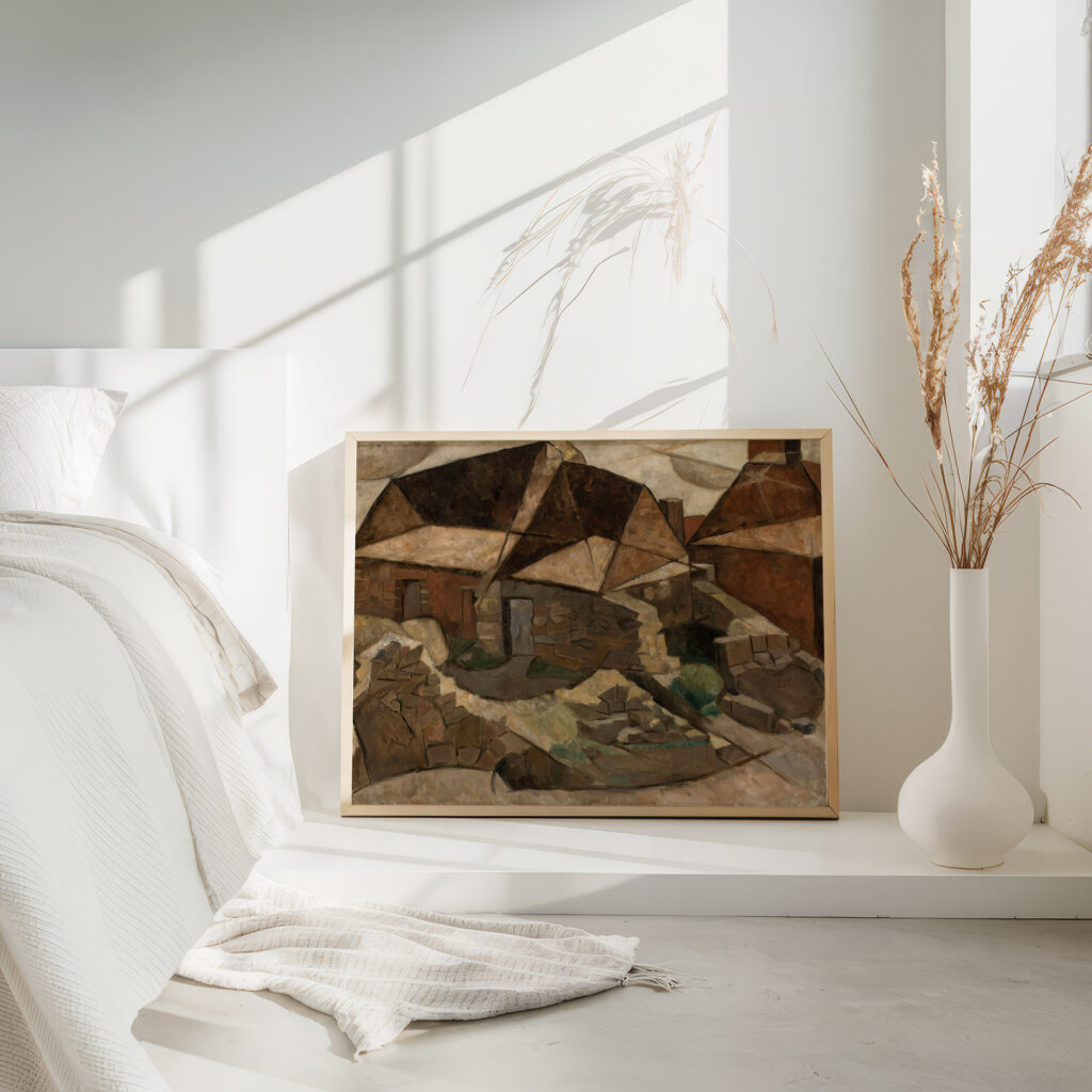 Landscape with houses 1913 Tadeusz Makowski 4 mockup