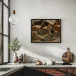 Landscape with houses 1913 Tadeusz Makowski 6 mockup