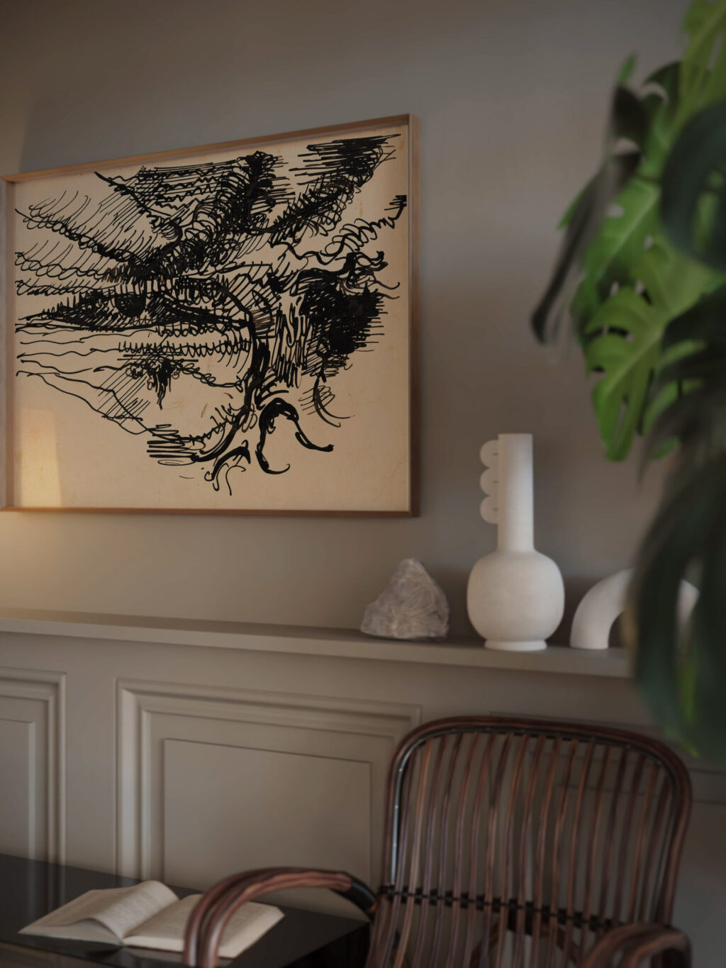 Landschaft 1910 Wilhelm Morgner video mockup