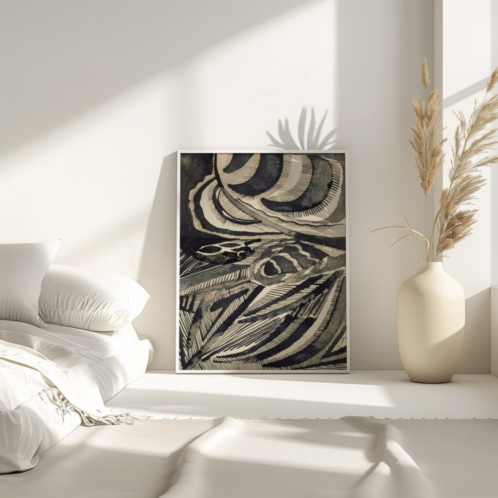 Landschaft 1918 Otto Freundlich 4 mockup