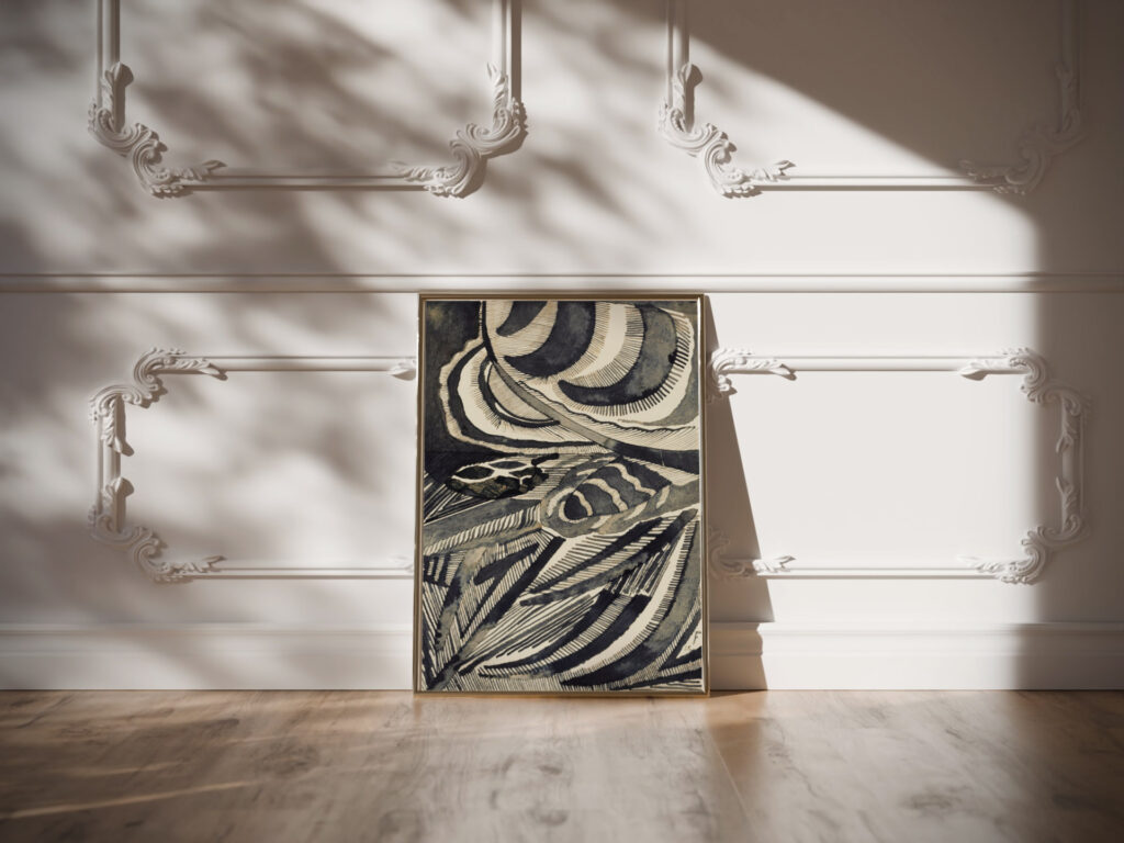 Landschaft 1918 Otto Freundlich video mockup