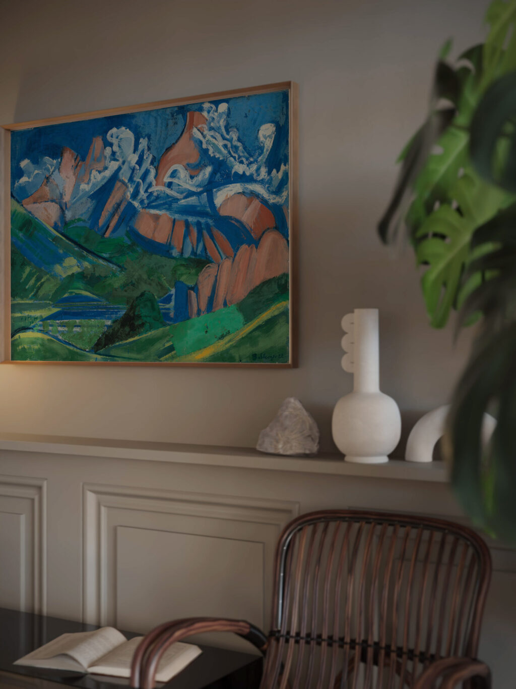 Landschaft 1922 August Babberger video mockup