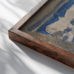 Landschaft 1932 August Babberger close up dark wood mockup