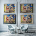 Landschaft B. L. 1931 Paul Klee framed posters mockup