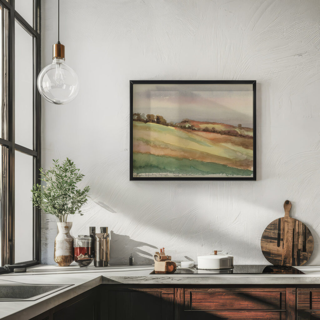 Landschaft Kahlenberg 1943 Karl Wiener 6 mockup