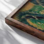 Landschaft am Genfersee Ca. 1914 Alexej von Jawlensky close up dark wood mockup