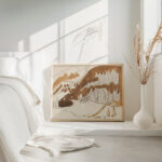 Landschaft bei Davos Berglandschaft im Winter Bewaldete Berglandschaft Ca. 1937. Ernst Ludwig Kirchner 4 mockup