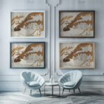 Landschaft bei Davos Berglandschaft im Winter Bewaldete Berglandschaft Ca. 1937. Ernst Ludwig Kirchner framed posters mockup