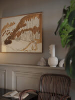 Landschaft bei Davos Berglandschaft im Winter Bewaldete Berglandschaft Ca. 1937. Ernst Ludwig Kirchner video mockup