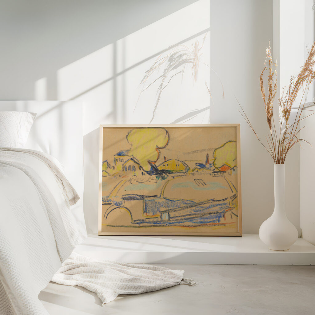 Landschaft bei Dresden circa 1909 Ernst Ludwig Kirchner 4 mockup