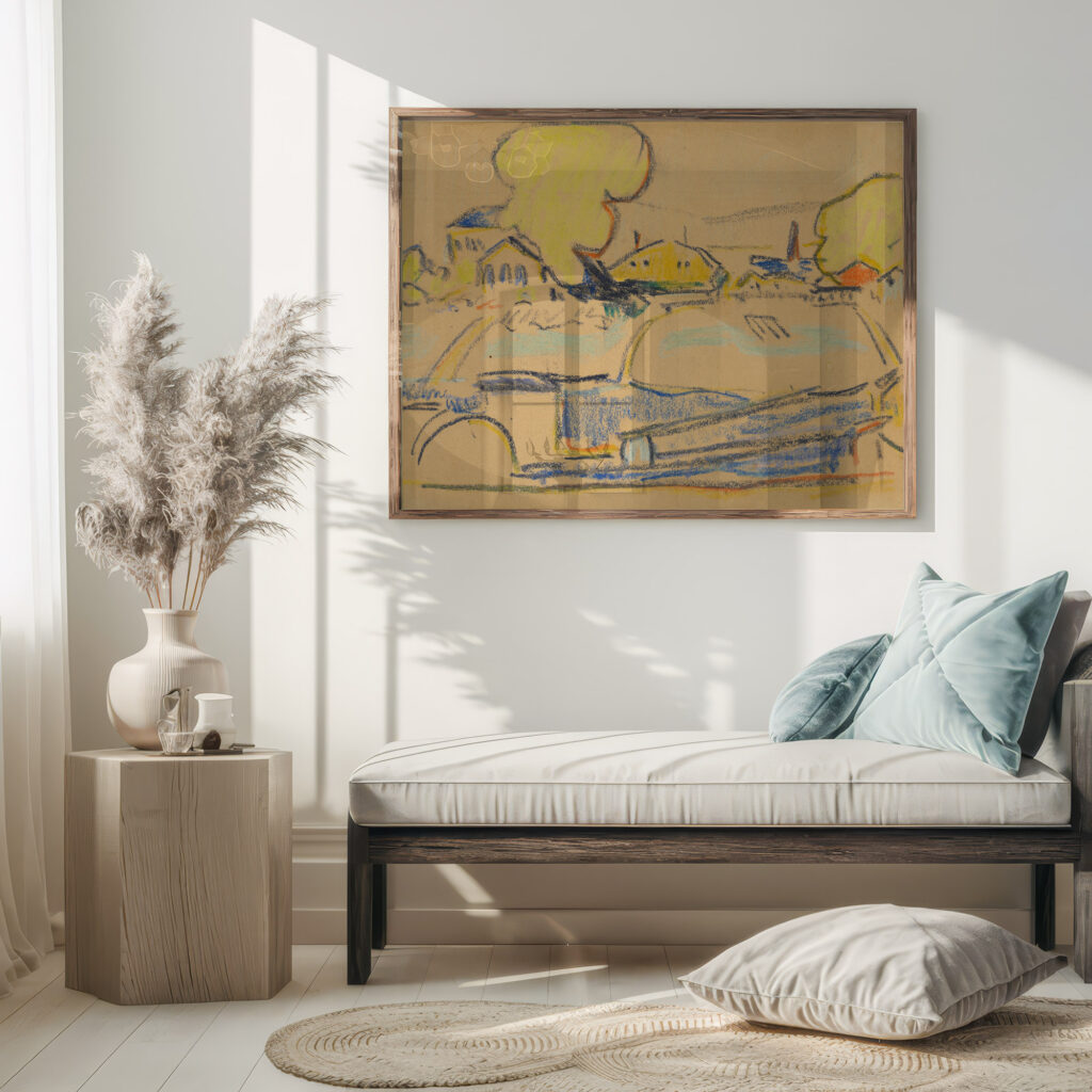 Landschaft bei Dresden circa 1909 Ernst Ludwig Kirchner 5 mockup