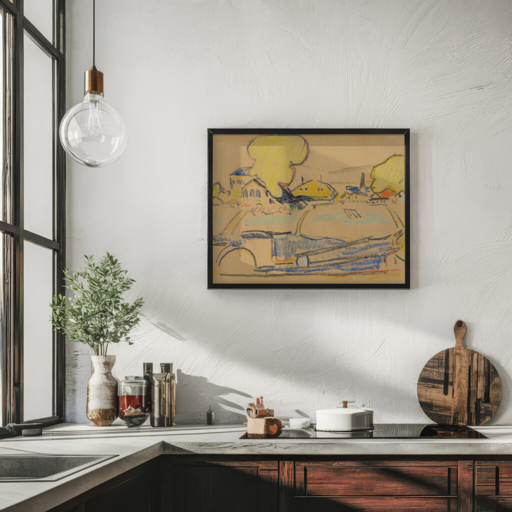 Landschaft bei Dresden circa 1909 Ernst Ludwig Kirchner 6 mockup