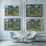 Landschaft bei Pretzfeld 1905 Curt Herrmann framed posters mockup